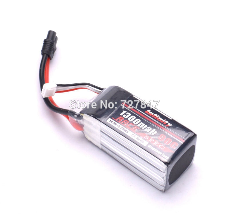 Rechargeable Lipo Battery For Infinity 1300mah 14.8V 90C 4S1P 4s