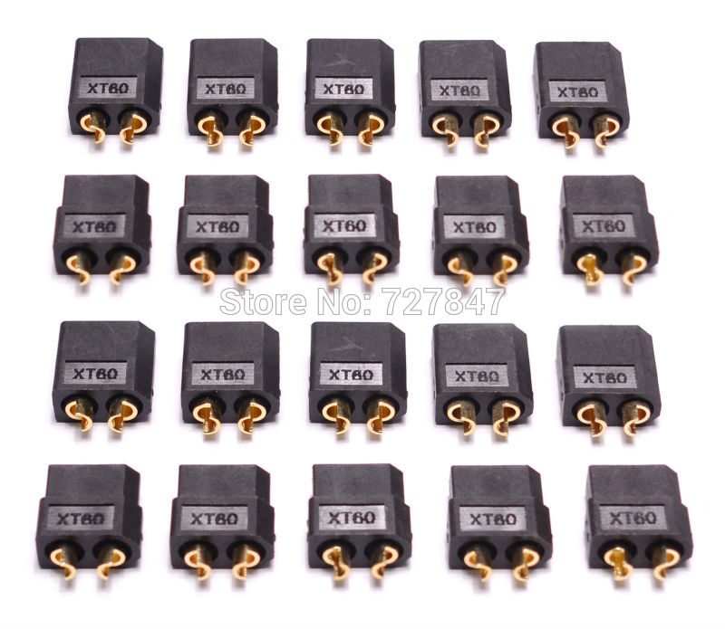 20pcs(10 pairs) Black High Quality XT60 Connector