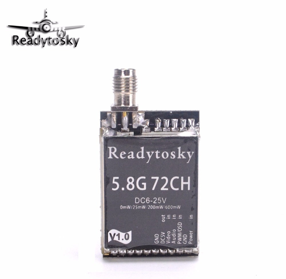 ReadytoSky Upgrated 5.8Ghz 25mW 200mW 600mW 72CH Transmitter