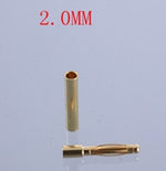 40pcs/lot 2.0mm 3.0mm 3.5mm 4.0mm 5.5mm 6.0mm 8.0MM Gold Bullet Banana Connector