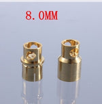 40pcs/lot 2.0mm 3.0mm 3.5mm 4.0mm 5.5mm 6.0mm 8.0MM Gold Bullet Banana Connector