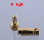 40pcs/lot 2.0mm 3.0mm 3.5mm 4.0mm 5.5mm 6.0mm 8.0MM Gold Bullet Banana Connector