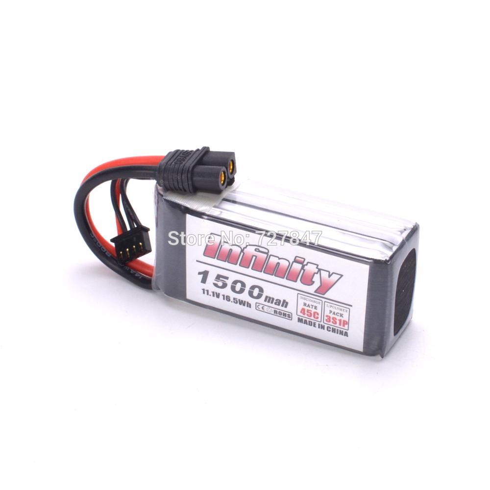 Rechargeable Lipo Battery For Infinity 1500mah 11.1V 45C 3S1P  Lipo Battery