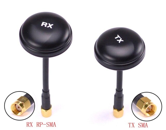 1 Pair 5.8G Omindirectional Mushroom Antenna for Auido Video Tx 3 leaf & Rx 4 leaf