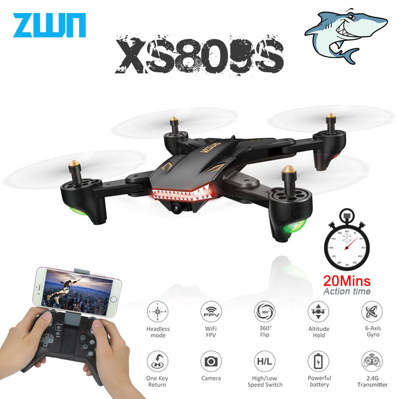 VISUO XS809S XS809HW Foldable Selfie Drone
