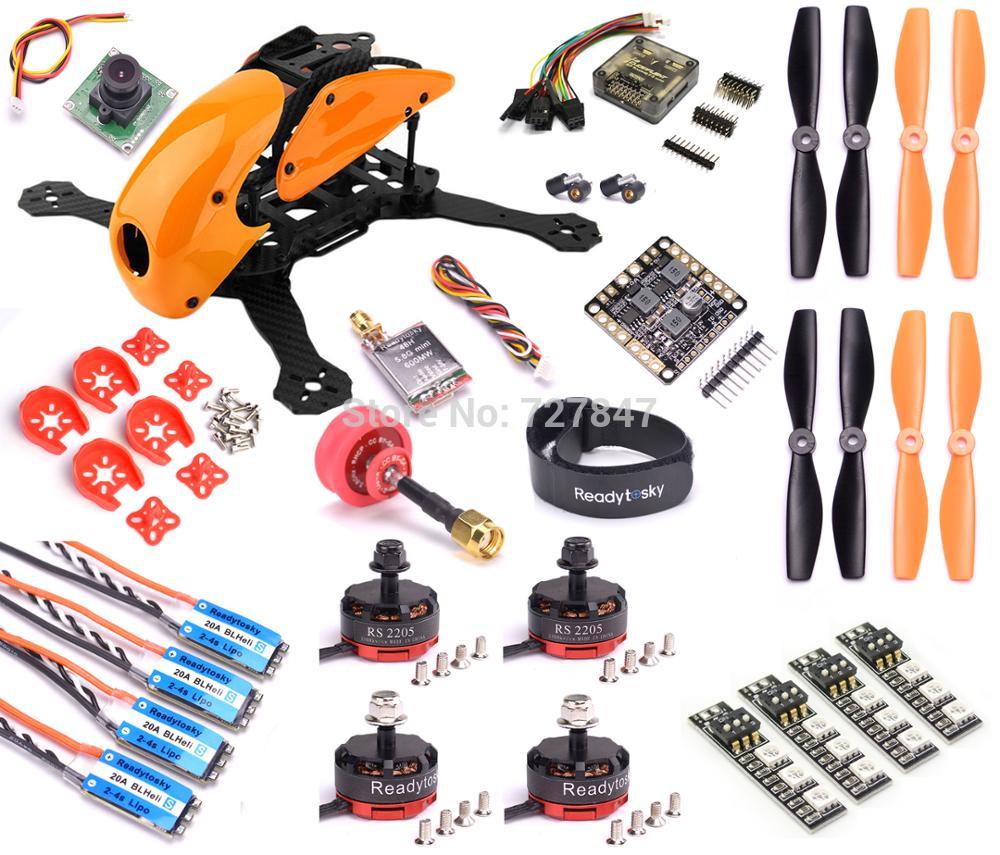 Carbon Fiber Robocat 270mm 270 Frame F3 ACRO / Deluxe Flight controller RS2205 2300KV Motor Mini BLHeli-S 20A 2-4S ESC TS5828L