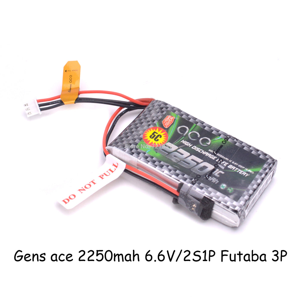 Gens ace 2250mAh 6.6V 2S1P LiFe Battery Pack