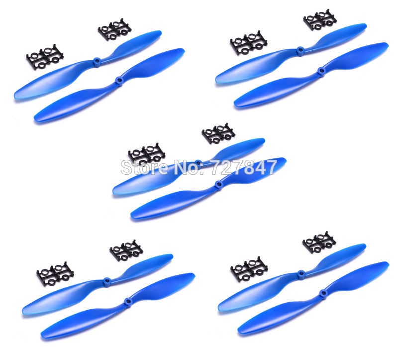 1045 10"*4.5" Blade Propeller(Blue) props