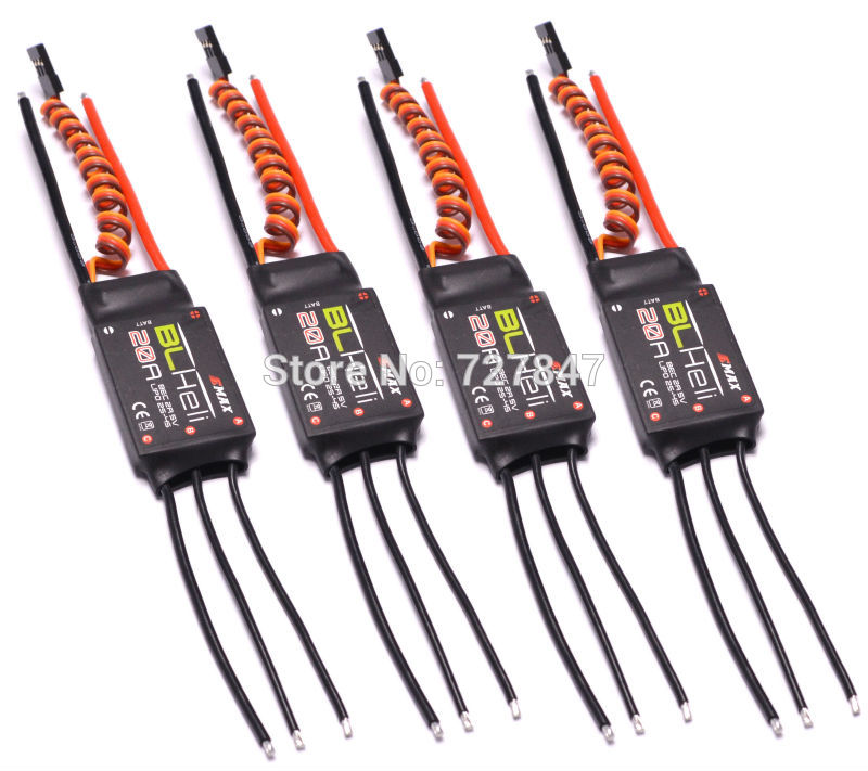 4 PCS BLHeli firmware 20A ESC