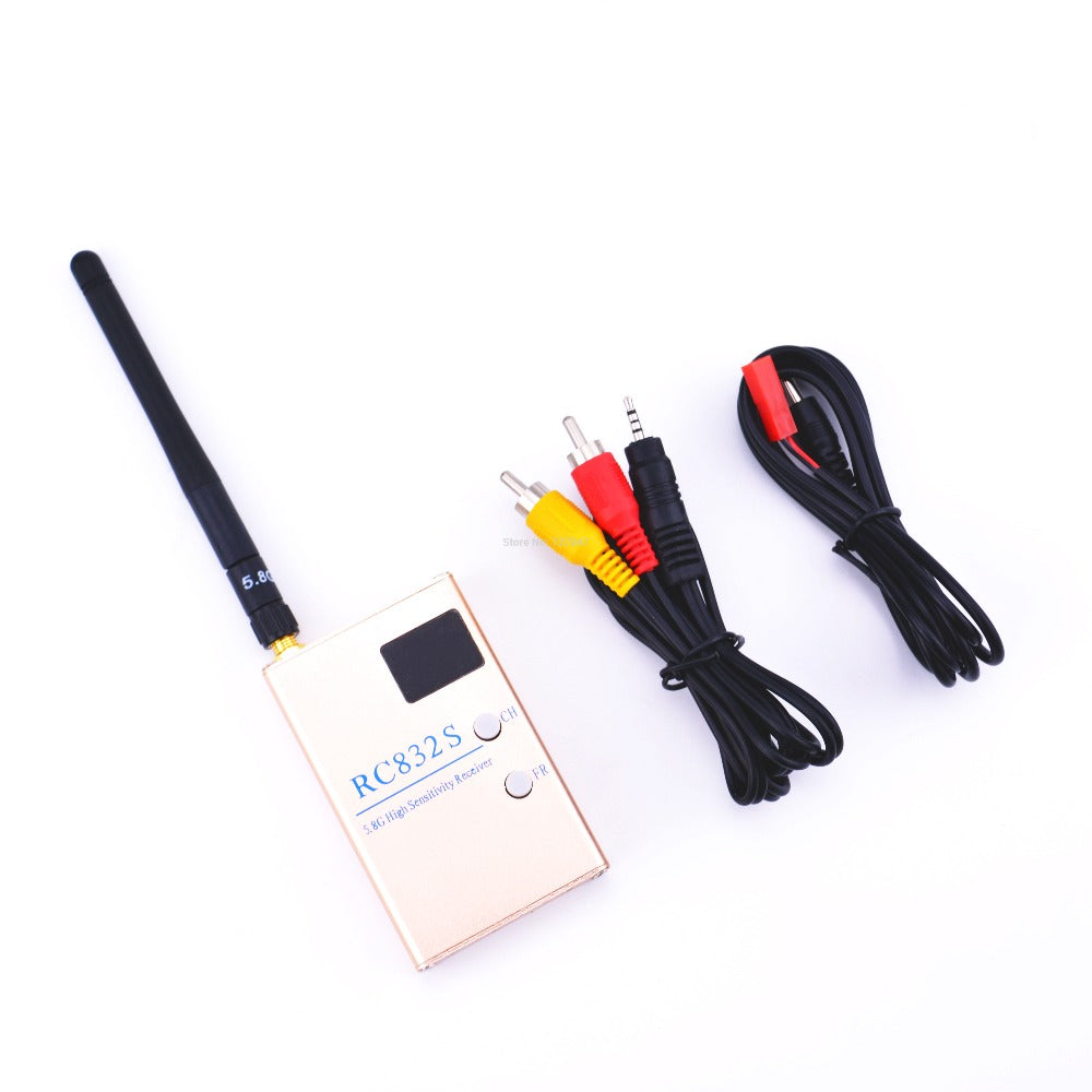 FPV 5.8G 5.8GHz 48 Channels RC832S RC832 Receiver With A/V and Power Cables